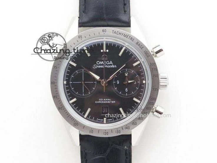 0414 Snug Seamaster Edizione Venezia RG Best Edition Blue Dial On Leather Strap A 8126